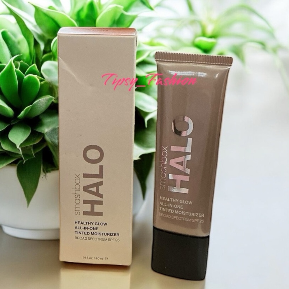 Smashbox Halo Healthy Glow Tinted Moisturizer SPF 25 Tan Dark NIB